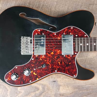 MyDream Partcaster Custom Built - Light Relic Black Thinline CuNiFe image 2