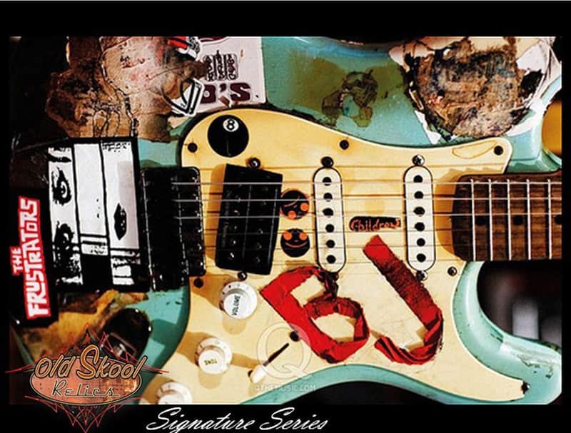 Custom Billie Joe Armstrong 'Blue' Guitar Stickers Decals 1996 to 2016 Green Day image 1