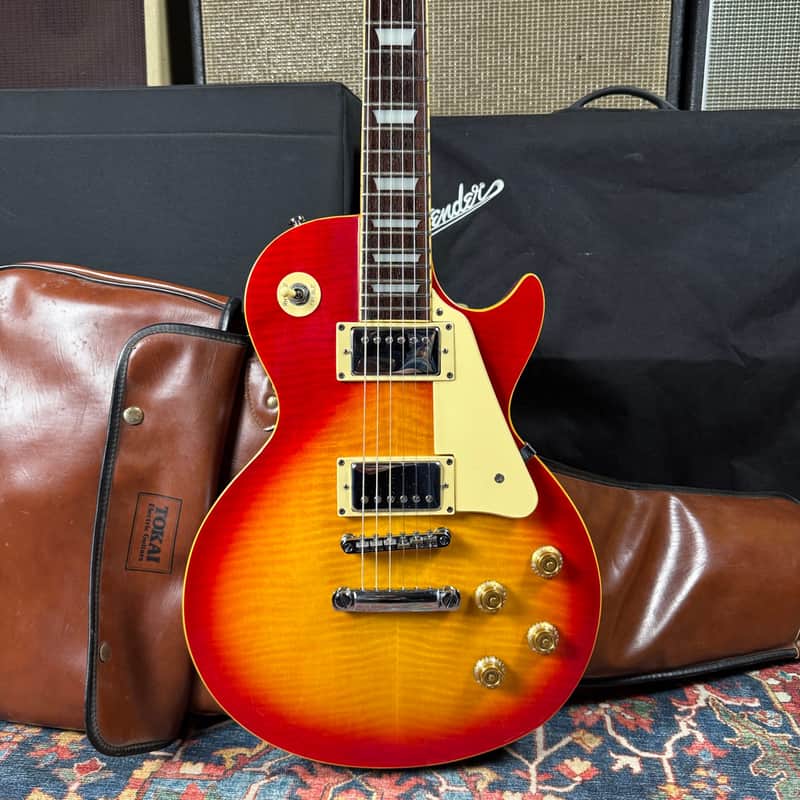 *Video* Tokai Love Rock Les Paul Standard Flame Top Long Tenon Cherry Sunburst - 2010's image 1