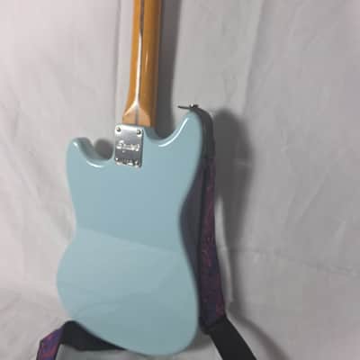 Squier by Fender Classic Vibe '60s Mustang Sonic Blue Poplar Maple 6 String image 11