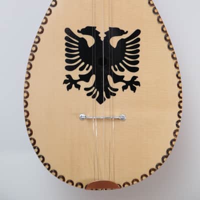 Albania Flag Sharki Cifteli 5 Strings - Medium Size Pro Musical Instrument, 100 cm image 4