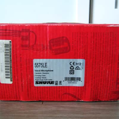 Rare Shure 5575LE 2014 - Satin Chrome dynamic cardioid microphone Low Z w all accessories image 2