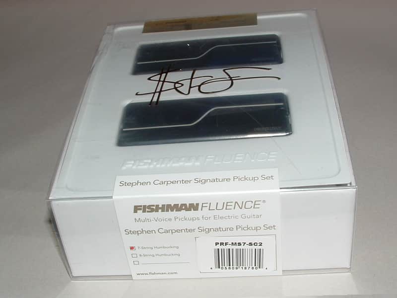 Fishman PRF-MS7-SC2 Fluence Stephen Carpenter 7-String Pickup Set 3 Voices (Black Glow) New image 1