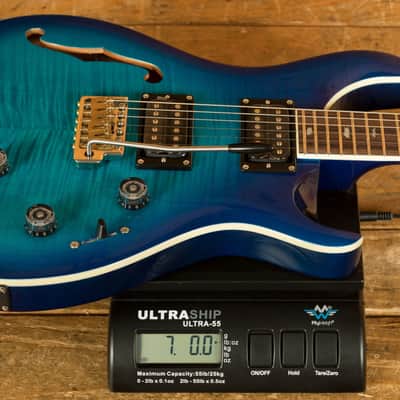 PRS SE Custom | Custom 24 Semi-Hollow Piezo - Lake Blue image 8