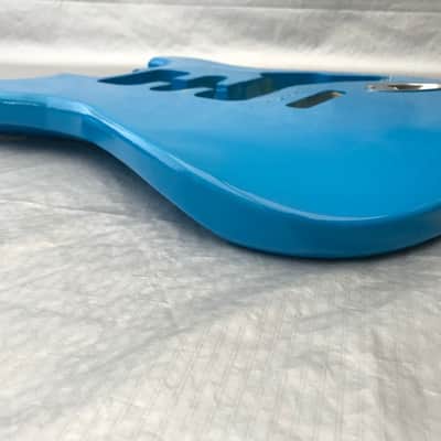 new Strat Stratocaster Style Guitar Body  in miami blue image 3