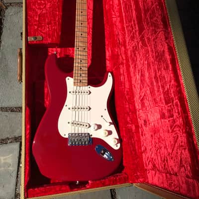 1997 Fender Custom Shop 1958 Stratocaster Dakota Red figured Birdseye neck image 21
