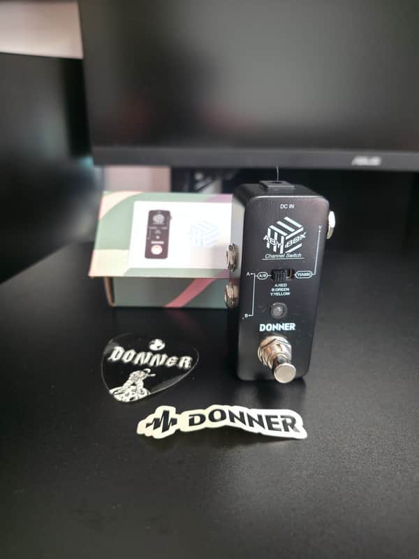 New Donner ABY Box Guitar Effect Pedal True Bypass Line Selector AB Switch image 1
