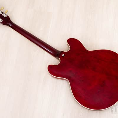 1975 Gibson ES-335 TDC Vintage Semi-Hollow Guitar Cherry Figured Maple w/ T Tops, Case image 16