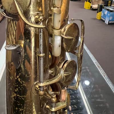 Vintage King Super 20 Full Pearl Tenor Saxophone image 10