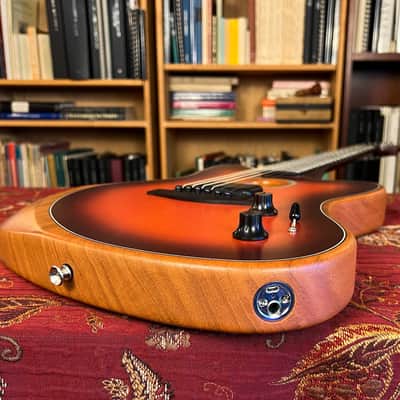 Fender American Acoustasonic Jazzmaster All-Mahogany, Ebony Fingerboard, Luthier Prepared image 15