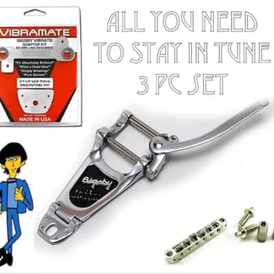 ALL U NEED! Bigsby B7, Vib V7 Mount & WD Roller Bridge 4 Gibson/Epiphone LP guitars image 1