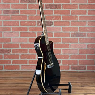 ESP LTD TL-6 Thinline Acoustic-Electric Guitar - Black image 8