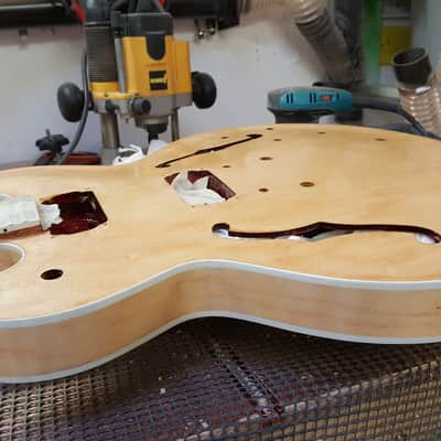 1997 Epiphone Supernova. Refinished Nirto Natural. Seymour Duncans image 6