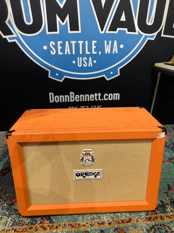 Tom Petersson's Cheap Trick, Orange PPC212 2x12 Bass Cabinet. Stage Played! Signed! (TP #8) image 1