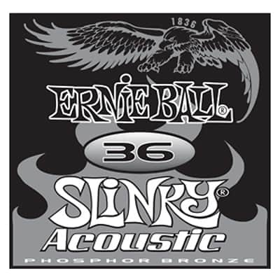 Ernie Ball single .036 Slinky Acoustic Phos Bronze image 1