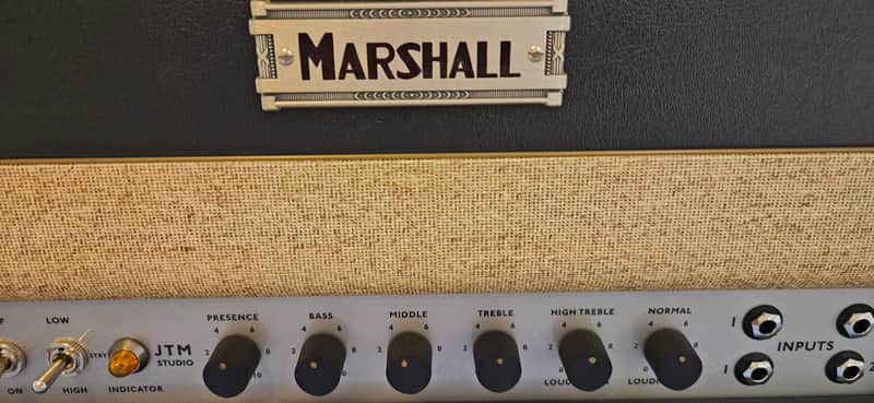 Marshall Studio JTM ST20H "MK II" 20-Watt Guitar Amp Head 2023 - Present - Black image 1