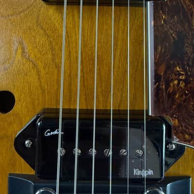 Godin 5th Avenue Jumbo P90 Hollow-Body Electric Guitar - Harvest Gold image 7
