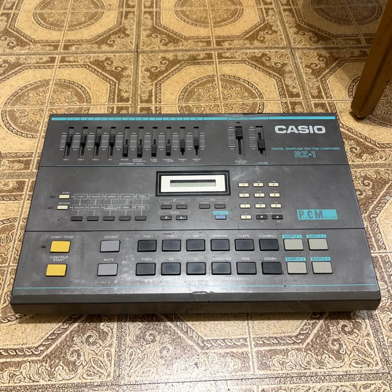 Casio RZ-1 Digital Sampling Rhythm Composer 1986 - Gray image 1