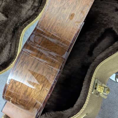 Boucher SG-41 GM Acoustic, w/case, setup review, shirt, strap choice & shipping image 8