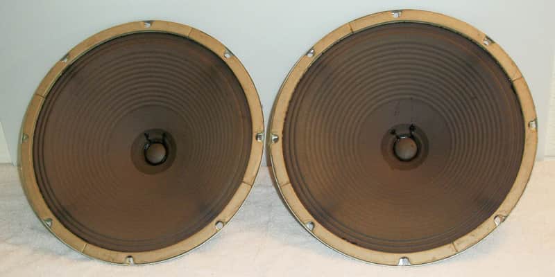 Pair of Oxford 465-817 Vintage 1960's Guitar Amplifier Alnico 12" inch 8 Ohm Speakers for Fender amp image 1