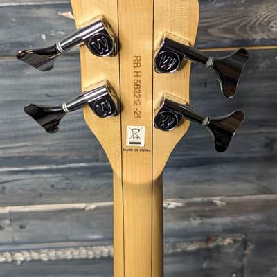 Warwick Left Handed RockBass Corvette Basic 4-String Electric Bass Nirvana Black Transparent Satin image 10