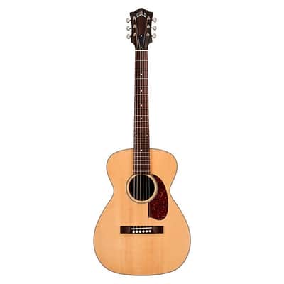 Guild M-50E Standard Concert Acoustic-Electric Guitar, Natural, w/ Case image 2