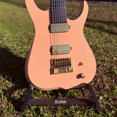 Skervesen Raptor 7 Evertune 2024 - Gloss Sparkle Shell Pink Top, Natural Back image 15