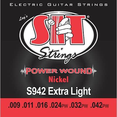 SIT S942 Power Wound Nickel Electric Guitar Strings Gauges 9-42 - Extra Light image 1