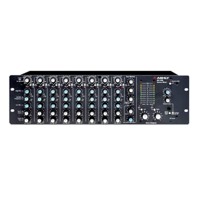 Ashly MX-508 3RU Rack-mountable 8-input Balanced Stereo Microphone Mixer w/ 3-band Sweep EQ & AUX Sends image 2