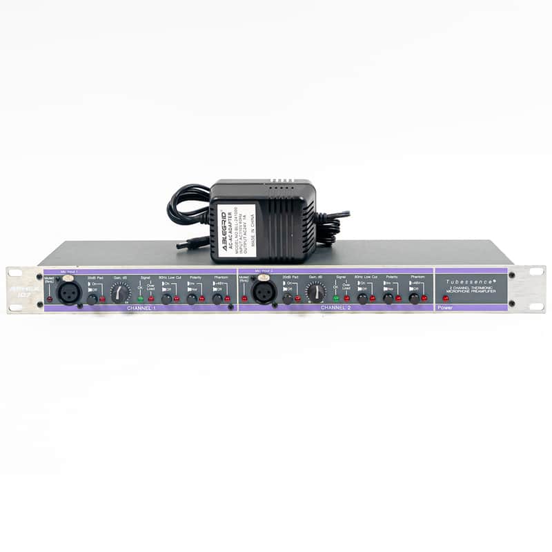 Aphex Model 107 Dual-Channel Tube Microphone Preamplifier w/ Tubessence Technology, Power Supply image 1