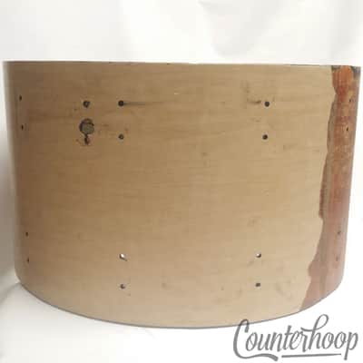 Ludwig 24x14" Bass Drum Shell 70s Vintage Project African Mahogany/Maple Set USA image 3