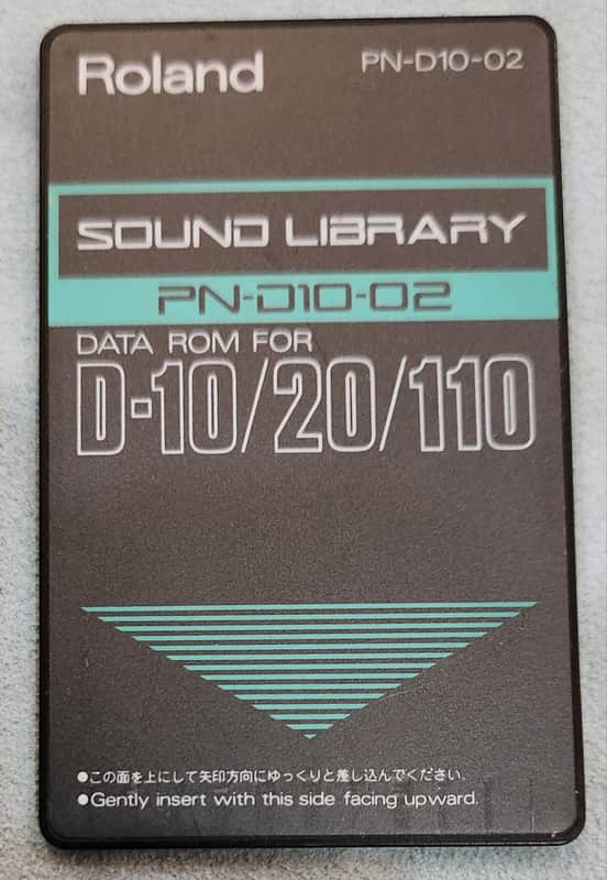 Roland PN-D10-02 Sound Library Card for D10/20/110 Synths 1990s Japan image 1