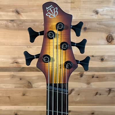 Ibanez BTB705LM 5-String Electric Bass - Natural Browned Burst Flat image 3