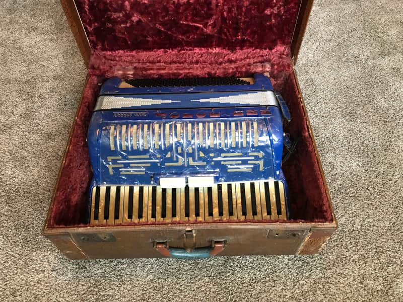Silvio Soprani Accordion 1960s Blue image 1