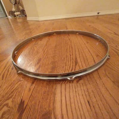 Pearl Vintage 18 Inch Floor Tom Hoop, Chrome Over Steel, 8 Lug - Excellent! image 2