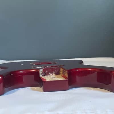 1985 Korean Kramer Striker 200st Candy Red Stratocaster Plywood Guitar Body Floyd Tremolo image 22