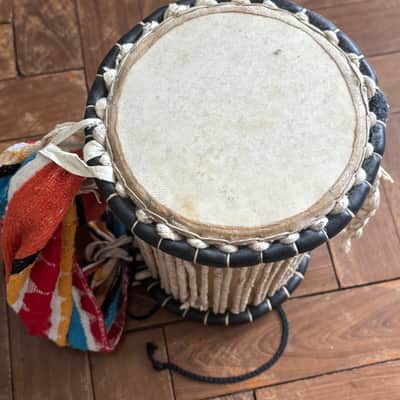 West African Talking drum handmade in Ghana image 2