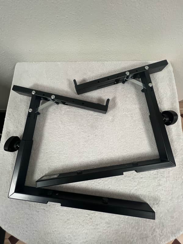 K&M 18811 Stacker Second Tier Omega Stand 2021 - Black image 1