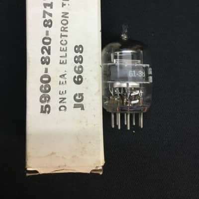NOS GE 6688 Gray Plate 0 Getter PENTODE AMPLIFIER VACUUM TUBE Tested 8.1969-D image 2