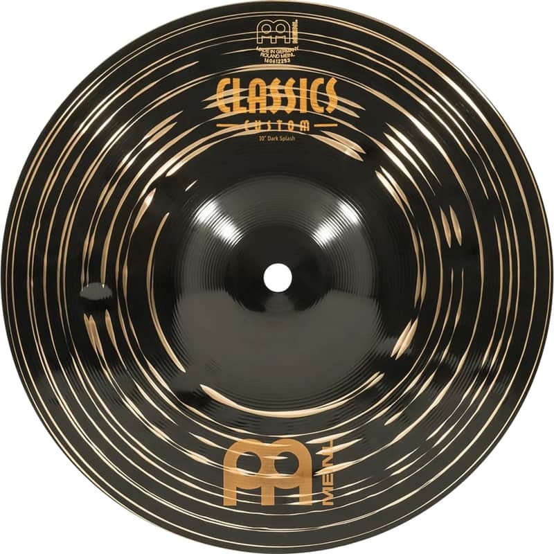 Meinl Cymbals 10" Splash Cymbal - Classics Custom Dark - Made in Germany, 2-YEAR WARRANTY (CC10DAS) image 1