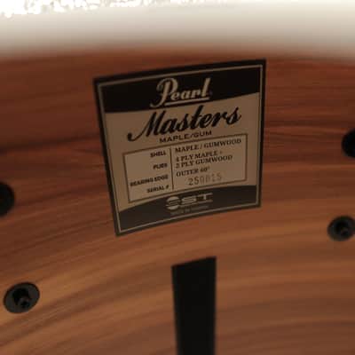 Pearl MMG Masters Maple/Gum 3-Piece Shell Pack 12/14/22 (#360 Silver Sparkle Lacquer) image 10