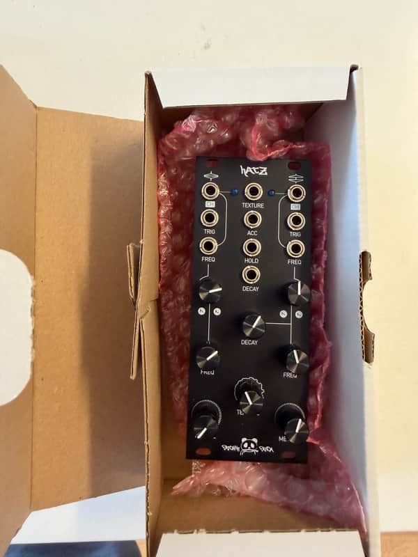 Patching Panda Hatz V2 Eurorack Synth Module 2020s - Black image 1