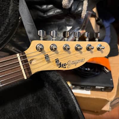 Leo Jaymz T style electric guitar - Flag graphic image 3