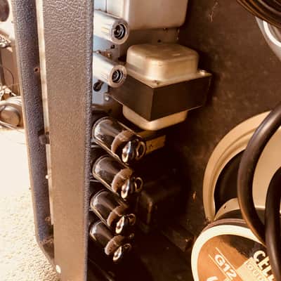 Fender Twin Reverb Silver Face 1974 Vintage Guitar Tube Combo Amp image 12