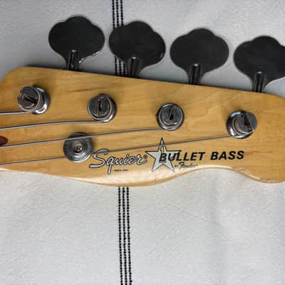 SQUIER SQ BULLET BASS MADE IN JAPAN 4 STRING BASS GUITAR 1980's image 5