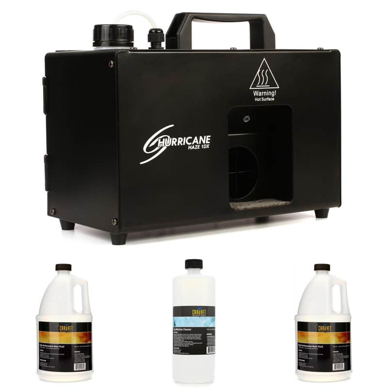 Chauvet DJ Hurricane Haze 1DX Haze Machine (800 CFM) Essentials Bundle image 1