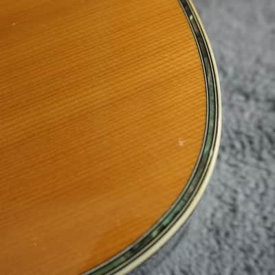 Morris W-35 Vintage MIJ Dreadnought Acoustic Guitar w/ Hard Case image 11