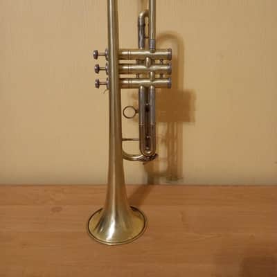 German Trumpet WELTKLANG  Musical Trompette 3 Valve Horn Vintage image 3