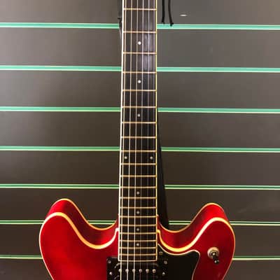 Hagstrom Viking II Ultralux Wild Cherry Transparent 2009 Semi Hollow Body Electric Guitar image 5