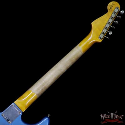 Fender Custom Shop 1962 Stratocaster HSS Floyd Rose Heavy Relic Lake Placid Blue image 11